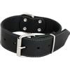 JACK AND VANILLA - Collare Grande per Cani in Pelle grassa - per Cani di Medie e Grandi Dimensioni - Solido, Durevole, Morbido al Tatto - Look Moderno - Colore Nero, Dimensione 50 mm x 70 cm