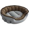 Italian Bed Linen Cuccia per cani e gatti ENJOY Poléster, grigio chiaro/tortora, 59 x 53 cm