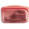 Stasher Borsa portaoggetti riutilizzabile in silicone per uso alimentare, colore rosso (snack), riduce la plastica monouso, per cucinare, conservare, sous vide o congelare, a prova di perdite,