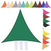 nvdsivee Vela Ombreggiante Impermeabile Triangolare Tenda da Sole per Esterno Telo Ombreggiante con Occhielli e Corda 90% UV Protezione Vela parasole per Giardino Verde Scuro 2.4x2.4x2.4m