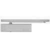 Bricard 6451257 Chiudiporta tecnologia Pignone cremagliera eccentrato, forza 1-3 (fino a 60kg), braccio a cerniera, argento
