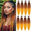 ACUTEBAO Pre-stretched Braiding Hair Professional Easy Crochet Braid Hair 26 Inch 8 Packs Hot Water Setting Soft Synthetic Braiding Hair Extension for Twist Senegalese Crochet Hair (26 inch, Ginger Orange)