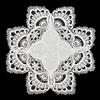 Bronze Tovaglia in pizzo bianco antico #8139 centrotavola (30 cm)