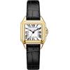 Szaikyri Quadrato Classico Orologio Donna con Numeri Romani Cronografo da Donna Casual (Black-Gold)