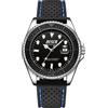 BOSCK Orologio Uomo 44mm con Numeri Grandi di Facile Lettura, Luminoso Data Lusso Analogico 30 M Impermeabile Orologio da Polso Business Classico Regalo