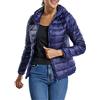 SEASUM Donna Giacca Piumino Impermeabile Giacca Imbottita da Esterno Trapuntata Ultraleggero con Cappuccio Giacconi Invernali con Cerniera Cappotto Giacche Cappotti Gilet, A-Blu Scuro XL