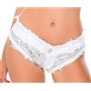 Lovelegis Shorts Donna Jeans Denim Pantaloncini Paillettes Sfilacciati Strappati Hot Pants Vita Bassa Mare Spiaggia Sexy Colore Bianco Taglia L
