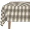 Martina Home - Vichy - Tovaglia confezionata in teflon - Cuoio - 220 x 140 cm