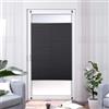 Khome K-home - Tenda plissettata termica Elsa, 60 x 130, retro nero/argento