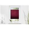 Khome K-home Tenda plissettata Klemmfix da 60 x 210 cm (l x L), effetto moderno stropicciato, protezione dalla luce del sole, di colore bordeaux