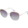 SEAYU. Seayu Occhiali da sole montatura in metallo e lenti gradient violetto