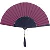 MAPIMANIA - Ventaglio Blu e Ciclamino in Legno e Seta Pieghevole con Custodia, Ventaglio Donna, Ventagli Matrimonio, Ventaglio Giapponese Elegante da Cerimonia Resistente