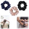 WYHP 3 Pezzi Scrunchie Di Seta, 100% Pura Seta Di Gelso 22 Momme Elastici Elastici Per Capelli Morbidi Fasce Per Capelli Scrunchy Per Ragazze e Accessori Per Capelli Da Donna (C)