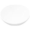vidaXL Lavandino Appoggio da Bagno in Ceramica Bianca Rotondo Lavello Lavabo