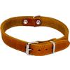 JACK AND VANILLA, Collare per Cane, Modello Pelle Grassa, Colore Cognac, Misura 30 mm x 70 cm