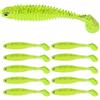 Awxevcik Esche morbide da pesca a coda di polpa in plastica morbida esche per la pesca della spigola 7,6 cm