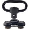 Generic Goodtac QD Sling Mount Sling Mount Girevole 1.25 Pollici Adattatore Attacco per M-System Rail, Nero