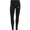 adidas Donna Essentials High-Waisted Logo Leggings, Black/White, XXS