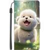 EuoDuo Compatibile con Xiaomi Redmi Note 11 Pro Cover Flip con Disegni Custodia Libro Portafoglio in PU Pelle Completa Protettiva Caso Magnetica Wallet Case - Cucciolo carino