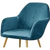 RTSFKFS Copripoltrona Velluto Coprisedie con Braccioli 2/4/6 Pezzi Coprisedie Elasticizzato Schienale Poltroncina Copri Sedie Cucina Soggiorno Copertura Sedia da Scrivania,Coprisedia Chair Covers ( Color : #1