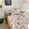 XJHTJA Set di Lenzuola da Letto, Copripiumino Matrimoniale 240X220 Cuore Rosso con Federa per Arredamento Camera da Letto per Bambini Ragazze Donne, Copripiumino Morbido Reversibile In Microfibra Cuor