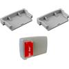 Generic Clip di Fissaggio per Telepedaggio T.Pass Modello 2023, 2024,2025 - Clip Adesiva Compatibile - Nuovo Modello - Nuova Generazione - Sistema Fissaggio per Auto - Grigio - 2PZ
