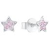 s.Oliver Orecchini a perno in Argento 925 Gioielli da orecchio per bambine, con zirconi sintetici, 0,5 cm, Argento, stella, in confezione regalo, 2036825