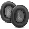 tecinity Cuscinetti auricolari di ricambio per cuffie JBL E65 E65BTNC / Duet NC/Live 650 660 BTNC/Live 650 660 NC, in pelle morbida, proteica memory foam (Nero)