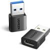 UGREEN Adattatore USB a Tipo C 2 Pezzi 10Gbps Convertitore Maschio a Type C Femmina 3.2 Compatibile con iPhone 16/15/14 Plus Pro Max CarPlay MacBook iPad