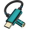 MACLE Adattatore Jack per cuffie USB C a 3.5mm per iPhone 16 15 Plus Pro Max, Adattatore USB Type-C Connettore Jack, Tipo C a Dongle audio Aux per Samsung Galaxy Z Flip Fold 6 A35 A55 S24 S23 S22 A34 A54