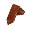 BAJIE Cravatta da uomo in pelle PU 6 colori commercio estero versione stretta cravatta in pelle 5,5 cm formale cravatta business