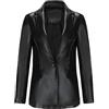 Generico Giacca in Pelle Donna Nera Trapuntata Giubbino Biker Giubbotto Moto Vera Pelle Giubbotto Pelle Donna Invernale Desires Giacca Pelle Con Bottoni Donna Nera Corta Giubbotto Pelle Donna Blu