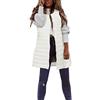 Generic Cardigan da donna lungo gilet invernale da donna, sottile e leggero, piumino casual, giacca trapuntata, giacca invernale da esterno, gilet con tasche, bianco, L