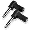 S SIENOC 2x Adattatore Audio 3.5mm Femmina a 6.35mm Maschio Dattatore Stereo da Presa Jack Placcato Oro Plug Connettore