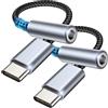 CKCN Adattatore USB C a Jack 3.5 mm, Adattatore USB Type C Connettore Jack da 3,5mm, Adattatore Audio USB C a Cavo Dongle Aux con DAC Chipset per Samsung Galaxy S21+ S22, Huawei