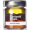 Caviaroli - Drops di Olive Nere - Sferificazioni Gelificate di Olive Triturate - Aperitivo Gourmet Cucina Molecolare - Barattolo con 20 Perle di Olive - 170 gr.