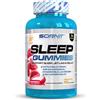 Scenit Redefining your Body SLEEP Gummies - 70 unità - Melatonina per dormire - Con 5 ingredienti fondamentali - Con melatonina, ashwagandha, camomilla, melissa e lavanda - Melatonina forte (Gummies Gusto lampone)