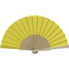 MAPIMANIA - Ventaglio Legno Pieghevole in Tessuto Color Giallo, Ventagli Matrimonio Personalizzati, Ventaglio Giapponese Resistente, Gadget Cerimonia