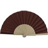 MAPIMANIA - Ventaglio Legno Pieghevole in Tessuto Color Bordeaux, Ventagli Matrimonio Personalizzati, Ventaglio Giapponese Resistente, Gadget Cerimonia