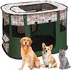 MeYuxg Recinto per Cani da Interno Pieghevole, Recinto per Cuccioli Verde Scuro 80 x 60 x 55 cm, Recinto per Gatti Traspirante, Portatile Recinto per Animali pour Gatti, Cani, Conigli