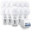 ULTRALED SET DI 10 LAMPADINE LED - ULTRALED - A60 E27-10W EQUIVALENTI A 70W DELLA LAMPADA ALOGENA - 3000K LUCE CALDA - 810 LUMEN