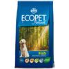 Ecopet Natural Fish Medium Cibo Secco Per Cani Adulti Sacco 12kg