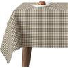 Martina Home Tovaglia confezionata in teflon Petit Vichy, 140 x 140 cm, colore: cuoio