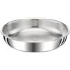 TEFAL Ingenio Padella 24 cm, Induzione, Acciaio inossidabile di alta qualità, Impilabile, Versatilità, Compatibile con lavastoviglie, Preference L9720402, Argento