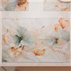 PETTI Artigiani Italiani - Tovagliette Americane con Stampa Digitale, Tovagliette Americane in Tessuto e Lavabili (Set da 2-30x45 cm) Marble Flower, 100% Made in Italy