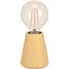 Eglo Lampada da tavolo Asby, lampada decorativa per tavola, stile giapponese, in legno marrone chiaro, per comodino, soggiorno e camera da letto, certificazione FSC, attacco E27