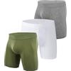 Zingther Boxer da Uomo in Cotone Elasticizzato Classico, Confezione da 3