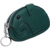 BAWAKO Portamonete elefante in pelle - Portachiavi portamonete, Verde, Portamonete