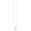 Thomas Sabo Collana in argento dorato con lettera S, Oro giallo, KE2028-413-39