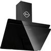 GURARI Cappa da parete GCH S 411 90 BL PRIME N, cappa aspirante 90 cm, vetro nero, 1000m³/h